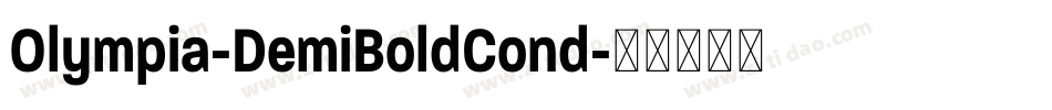 Olympia-DemiBoldCond字体转换