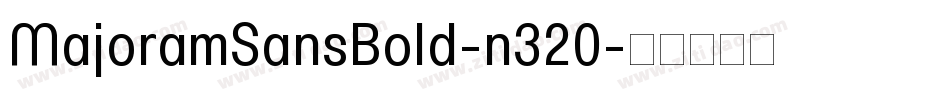 MajoramSansBold-n320字体转换
