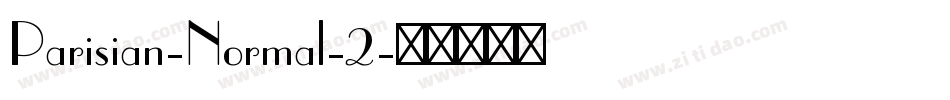 Parisian-Normal-2字体转换