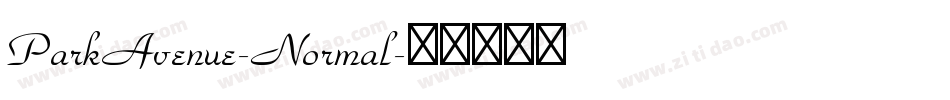 ParkAvenue-Normal字体转换
