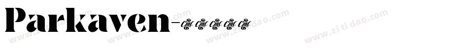 Parkaven字体转换