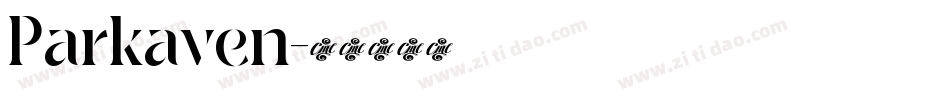 Parkaven字体转换