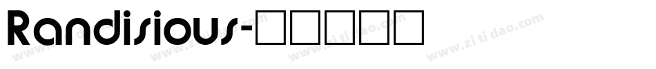 Randisious字体转换