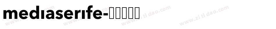 MediaSerifE字体转换