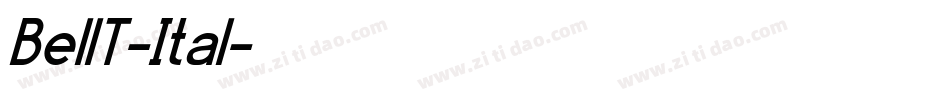 BellT-Ital字体转换