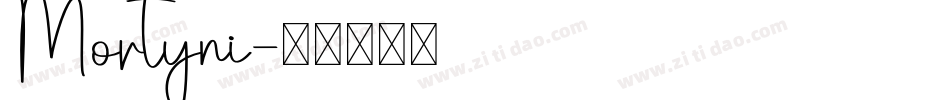 Mortyni字体转换