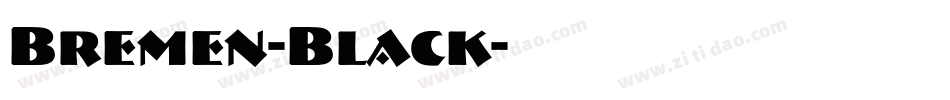 Bremen-Black字体转换