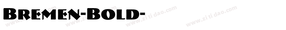 Bremen-Bold字体转换
