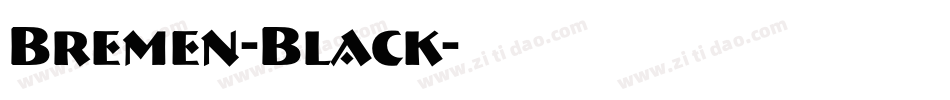 Bremen-Black字体转换