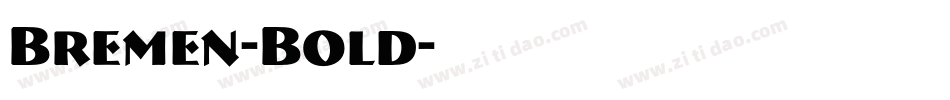 Bremen-Bold字体转换
