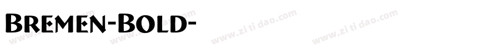 Bremen-Bold字体转换