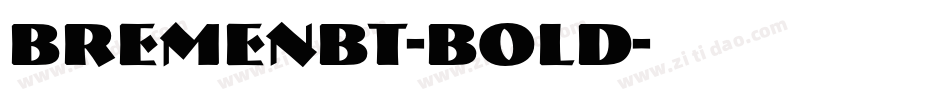 BremenBT-Bold字体转换