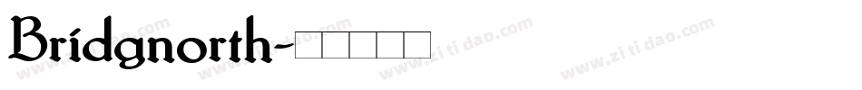 Bridgnorth字体转换