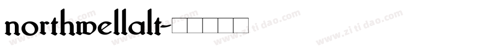 northwellalt字体转换