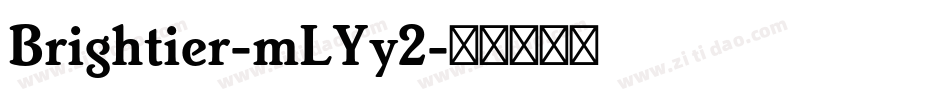 Brightier-mLYy2字体转换