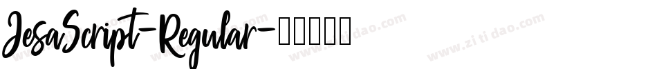 JesaScript-Regular字体转换