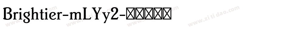 Brightier-mLYy2字体转换