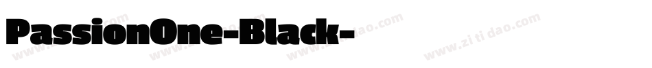 PassionOne-Black字体转换