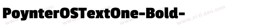 PoynterOSTextOne-Bold字体转换