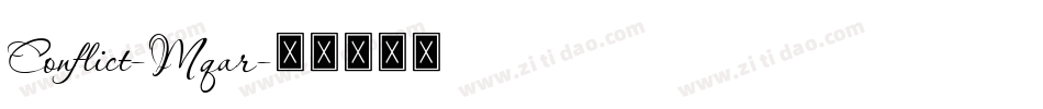 Conflict-Mqar字体转换