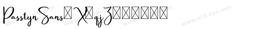 PasstynSans-X3qjZ字体转换