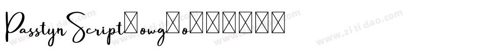 PasstynScript-owg7o字体转换 PasstynScript-owg7o字体转换