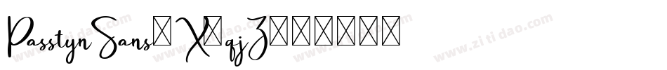 PasstynSans-X3qjZ字体转换