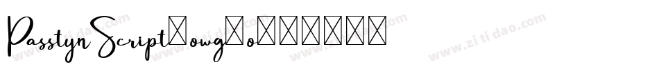 PasstynScript-owg7o字体转换 PasstynScript-owg7o字体转换