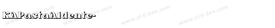 KAPastaAldente字体转换