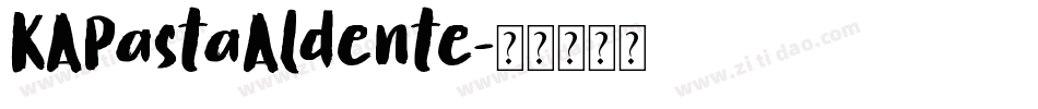 KAPastaAldente字体转换