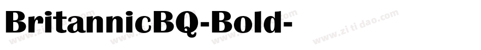 BritannicBQ-Bold字体转换