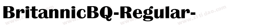 BritannicBQ-Regular字体转换