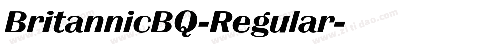 BritannicBQ-Regular字体转换