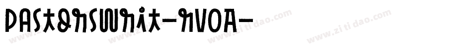 Pastorswrit-Rv0A字体转换