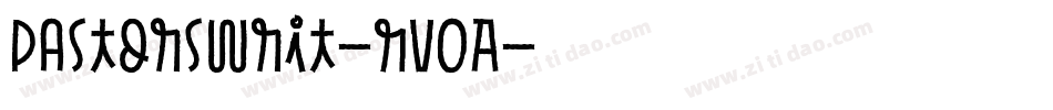 Pastorswrit-Rv0A字体转换