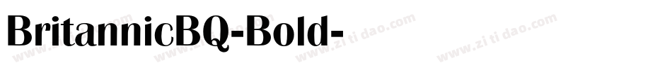 BritannicBQ-Bold字体转换