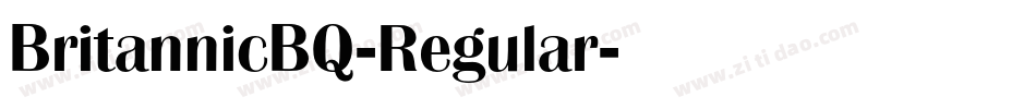 BritannicBQ-Regular字体转换