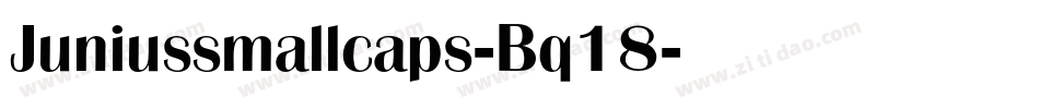 Juniussmallcaps-Bq18字体转换