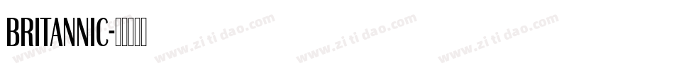 Britannic字体转换