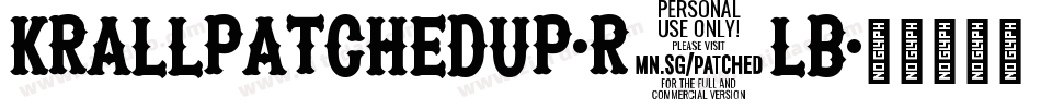 KrAllPatchedUp-r3LB字体转换