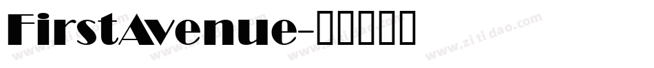 FirstAvenue字体转换