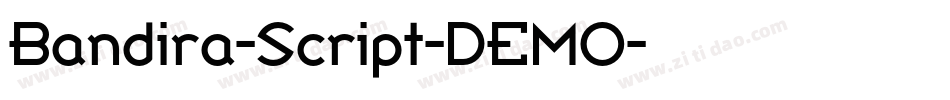 Bandira-Script-DEMO字体转换