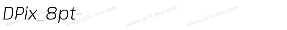 DPix_8pt字体转换