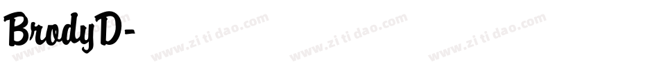 BrodyD字体转换