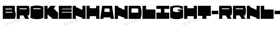 Brokenhandlight-rrnL字体转换