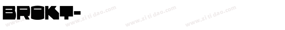 brokt字体转换