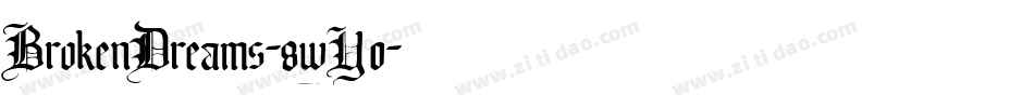 BrokenDreams-8wY0字体转换