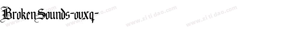 BrokenSounds-ovxq字体转换