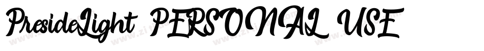 PresideLight_PERSONAL_USE字体转换