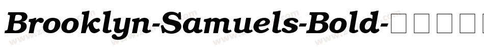 Brooklyn-Samuels-Bold字体转换